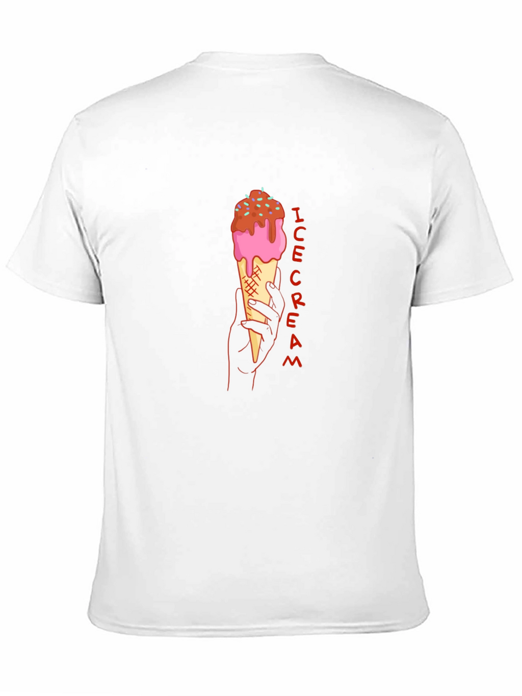 Ice Cream Graphic Tee - Stylish Black T-Shirt
