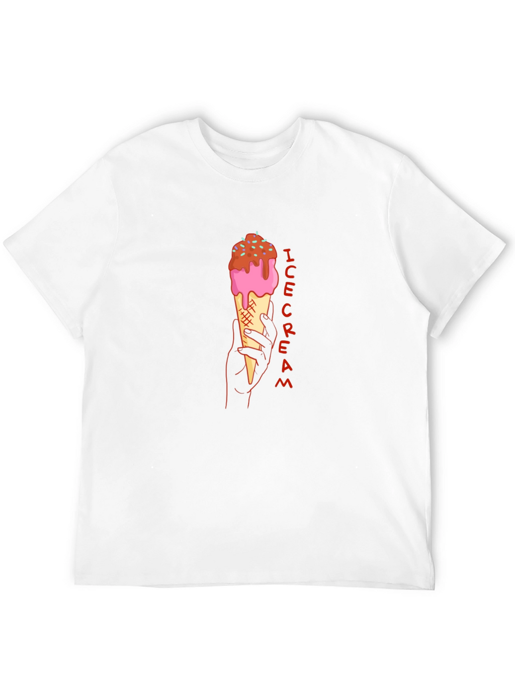 Ice Cream Graphic Tee - Stylish Black T-Shirt