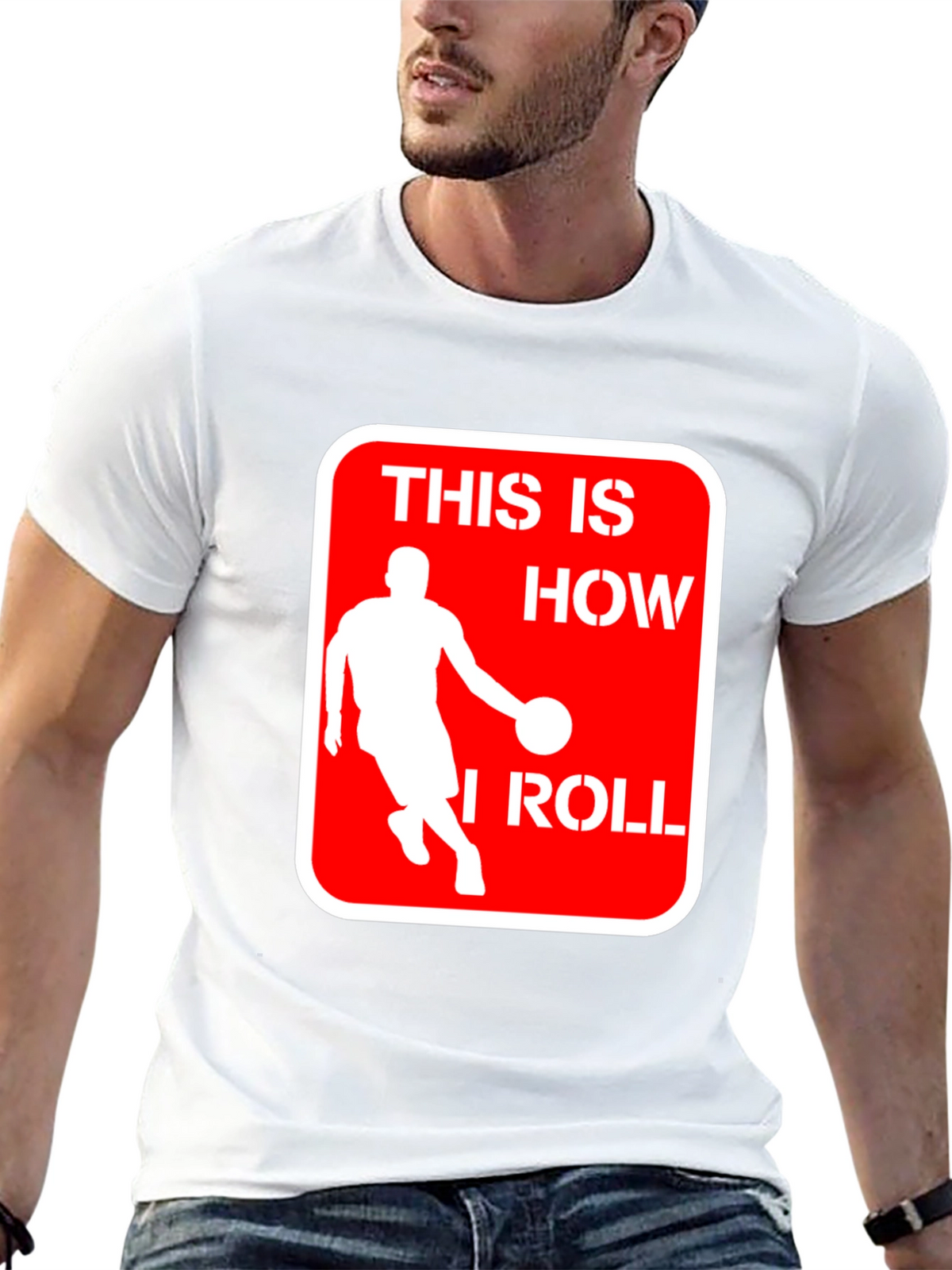 Basketball Player This is How I Roll Black T-Shirt