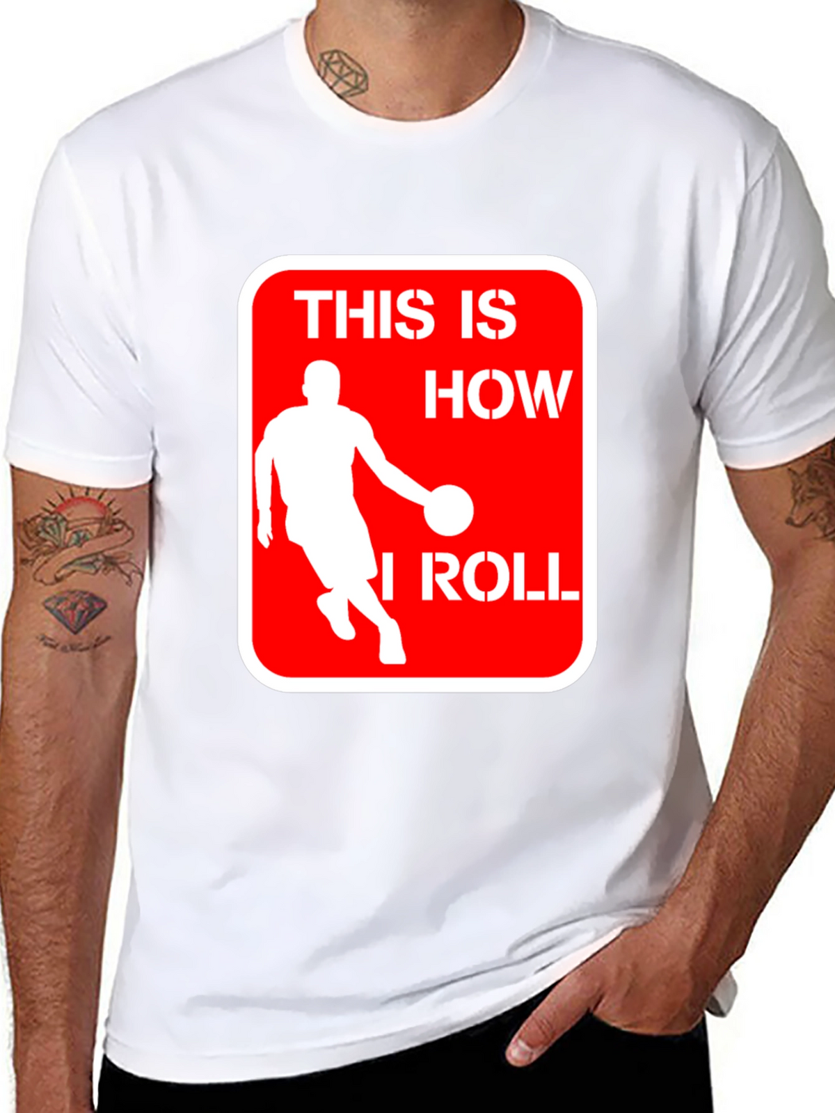 Basketball Player This is How I Roll Black T-Shirt
