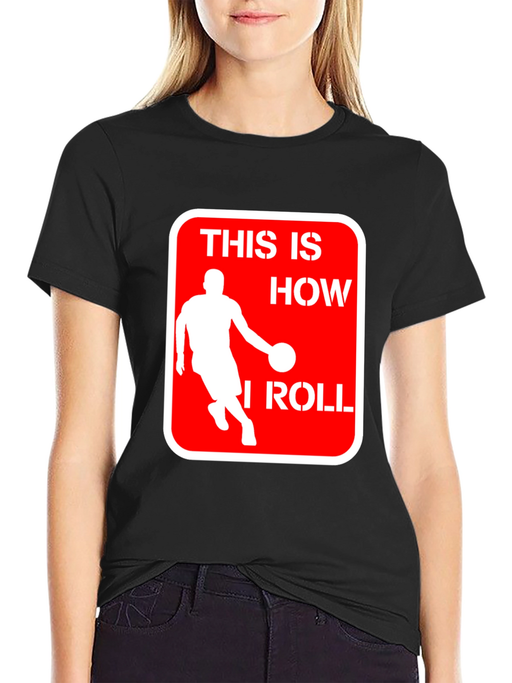 Basketball Player This is How I Roll Black T-Shirt