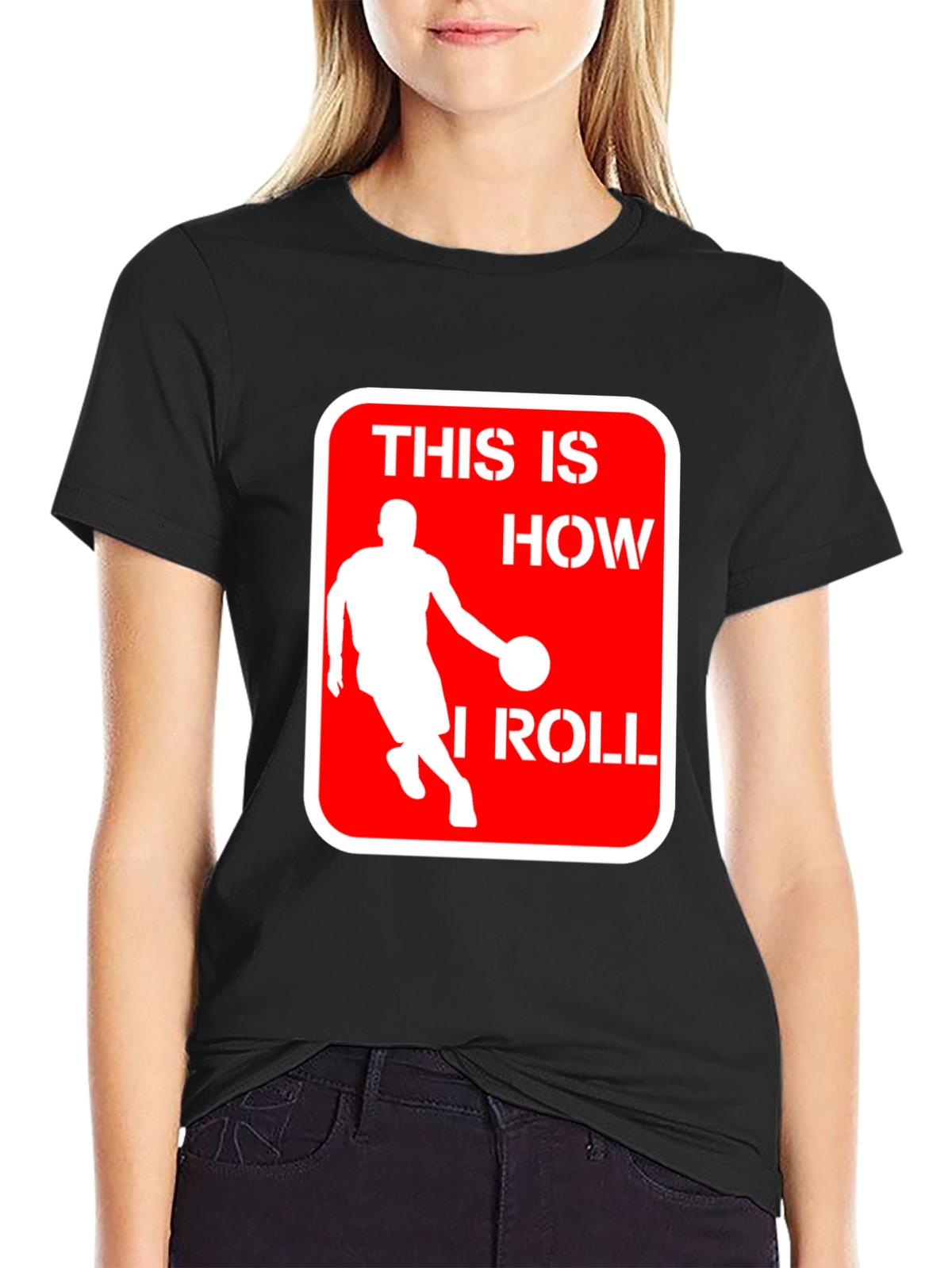 Basketball Player This is How I Roll Black T-Shirt