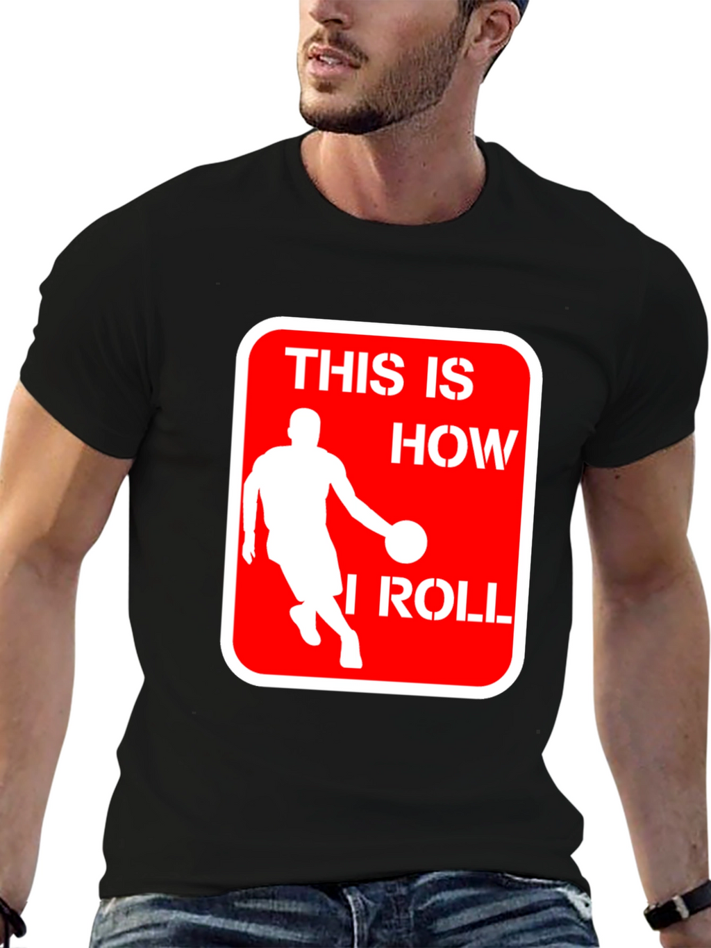 Basketball Player This is How I Roll Black T-Shirt
