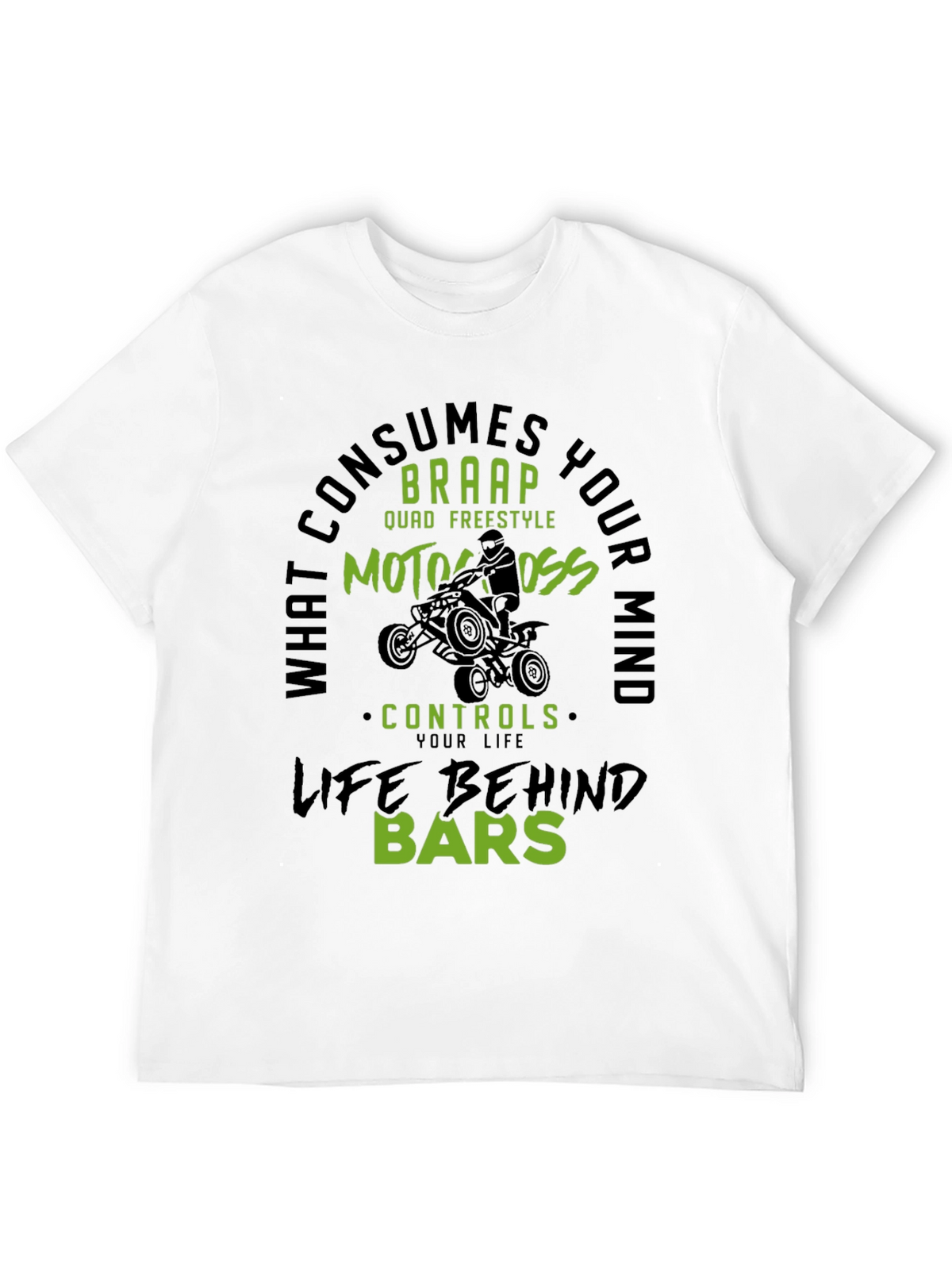 Motocross Life Behind Bars Graphic Tee
