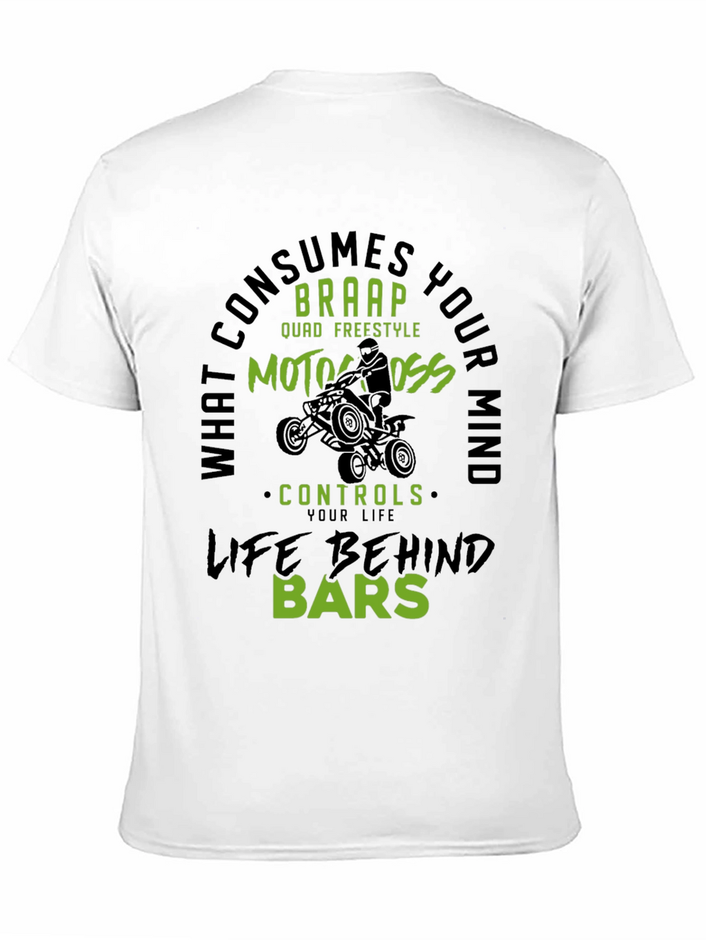 Motocross Life Behind Bars Graphic Tee