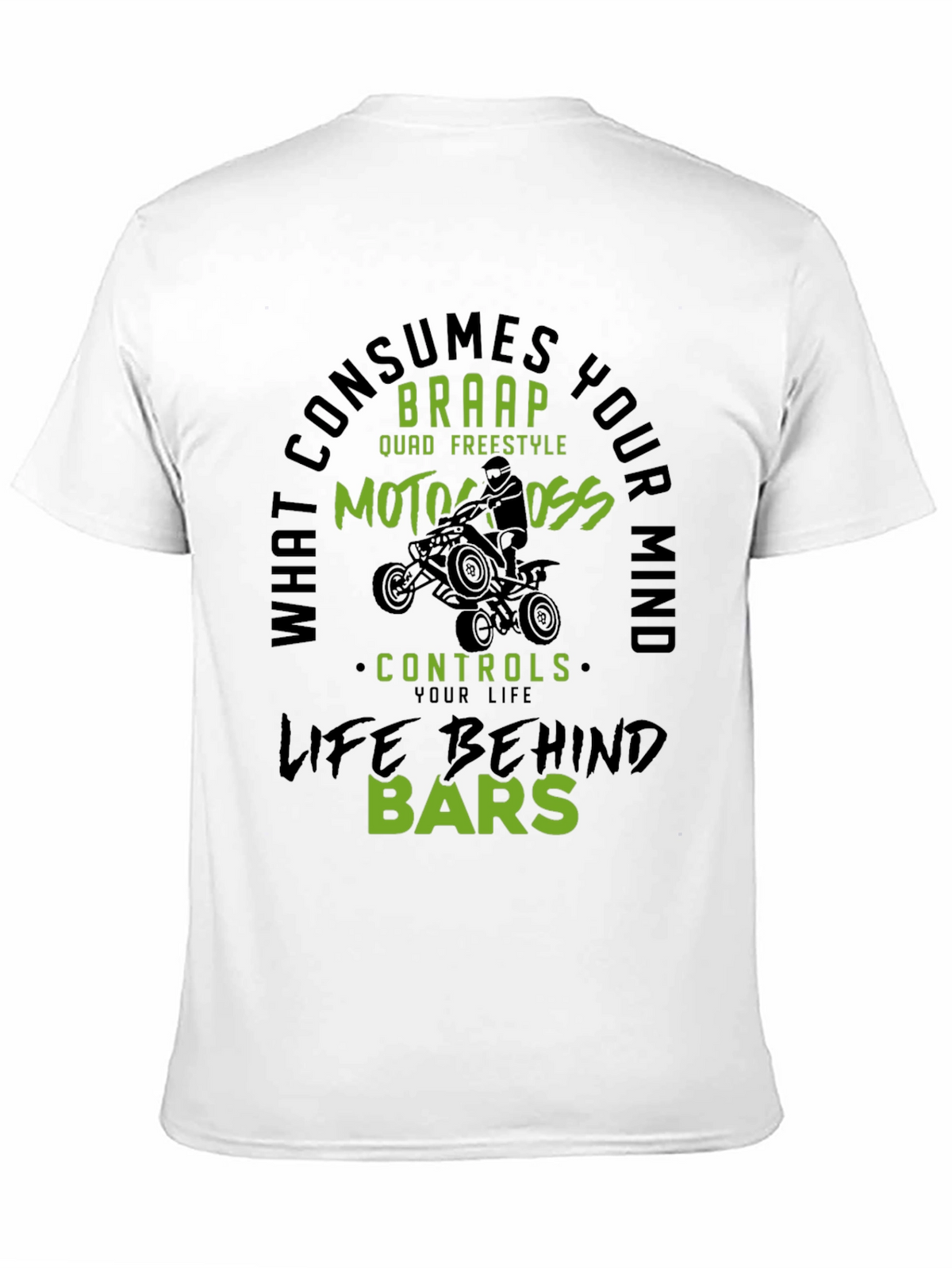 Motocross Life Behind Bars Graphic Tee