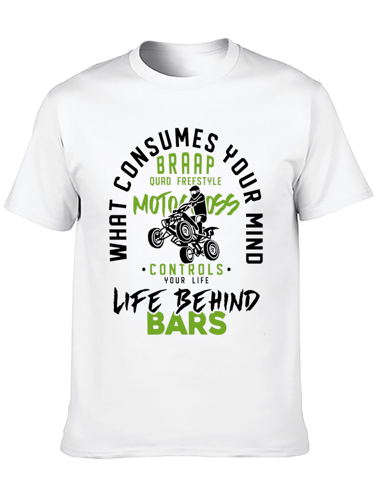 Motocross Life Behind Bars Graphic Tee