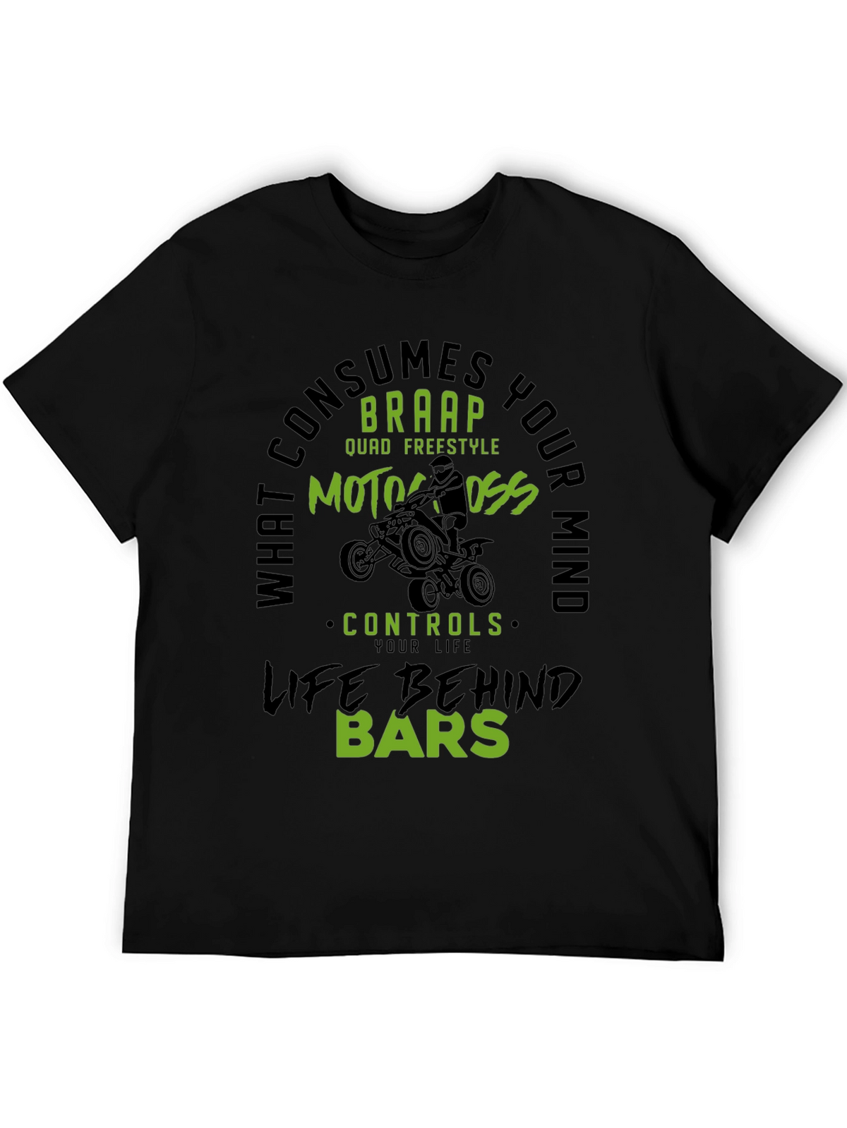 Motocross Life Behind Bars Graphic Tee