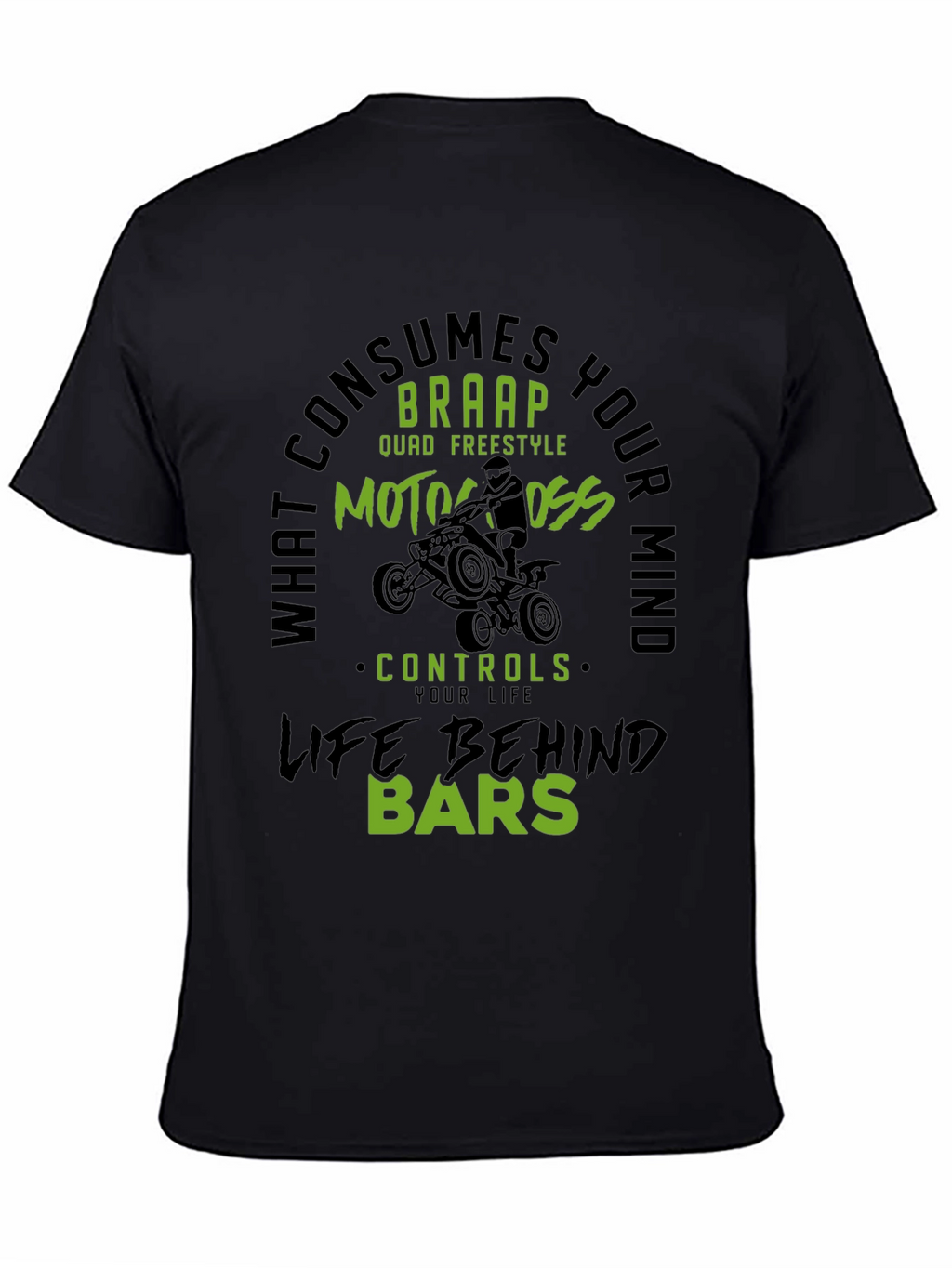 Motocross Life Behind Bars Graphic Tee