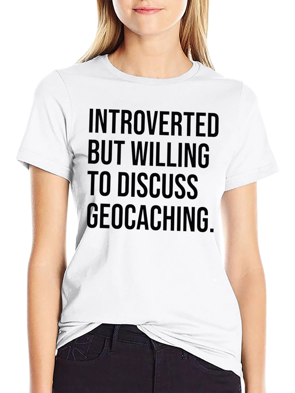 Introverted Geocaching T-Shirt -  Funny Statement Tee