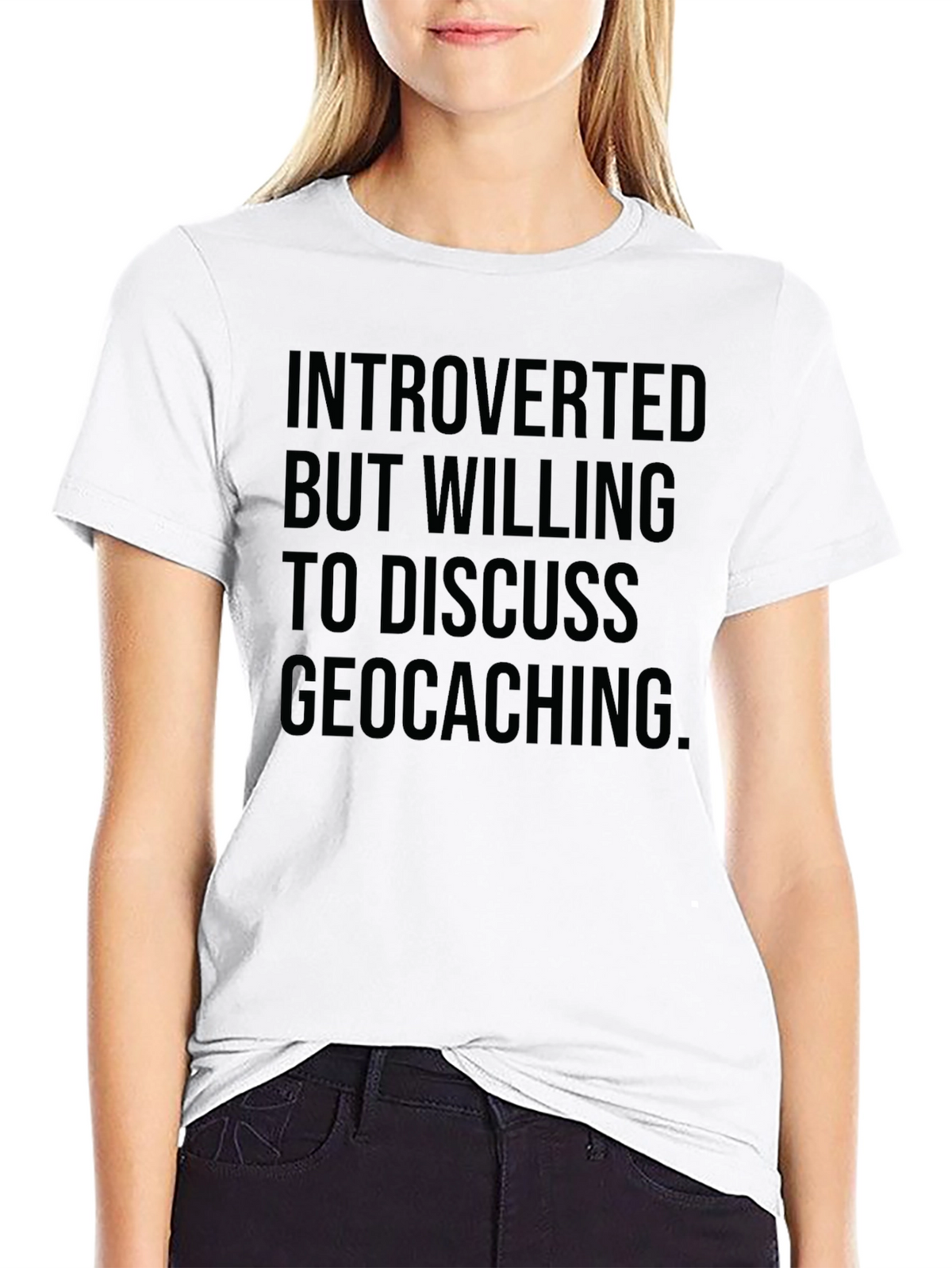 Introverted Geocaching T-Shirt -  Funny Statement Tee