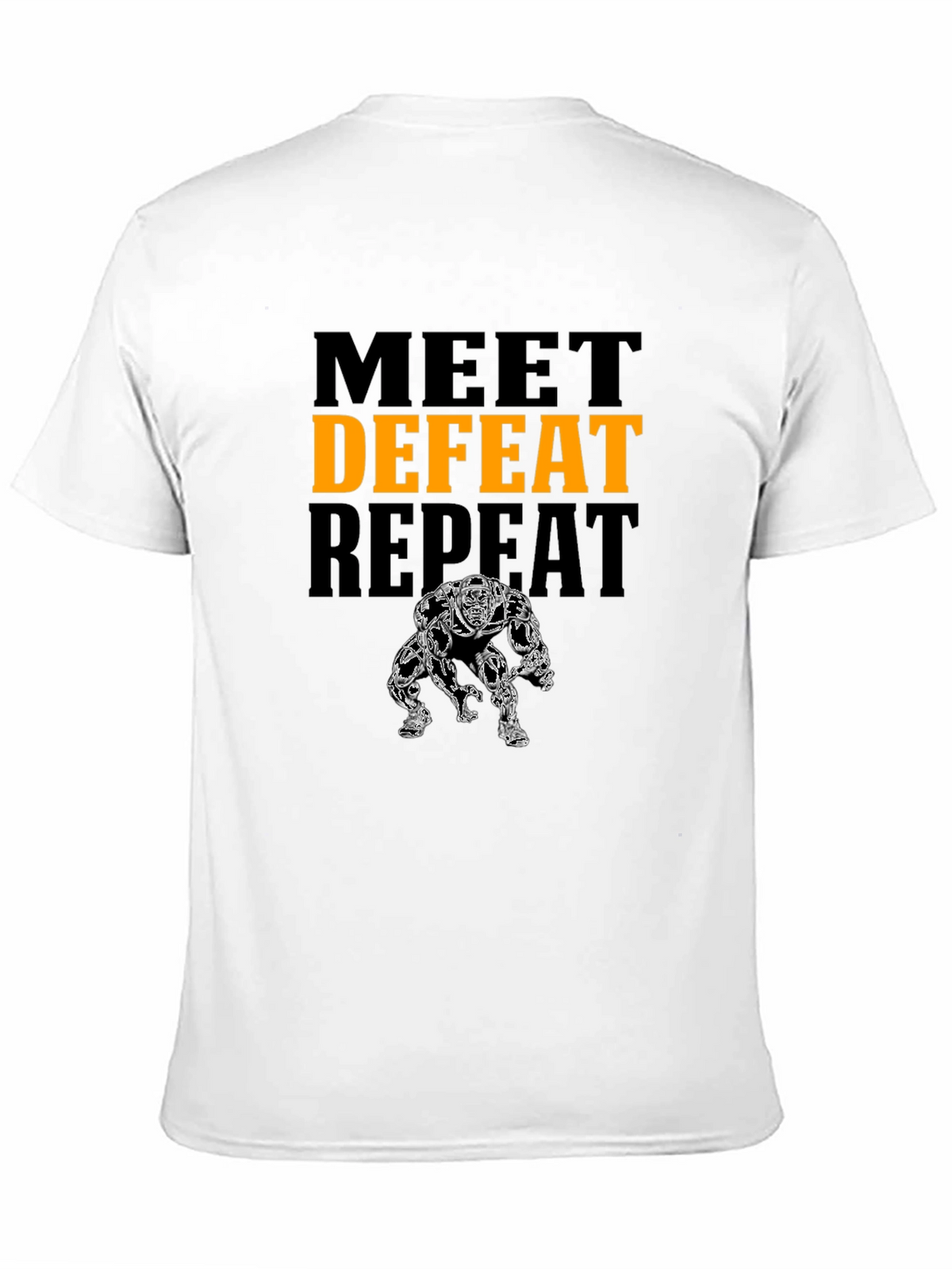 Meet Defeat Repeat Graphic T-Shirt