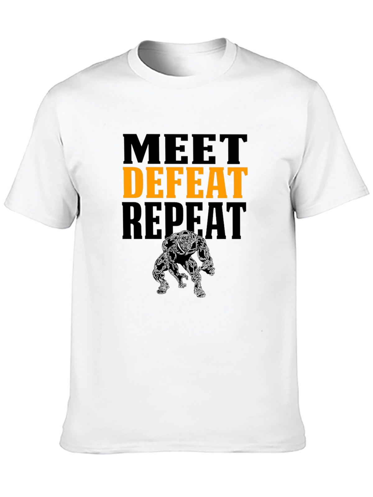 Meet Defeat Repeat Graphic T-Shirt