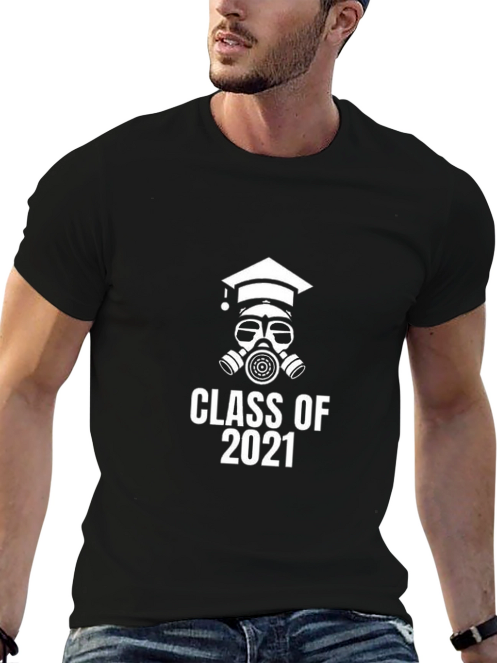 Class of 2021 Gas Mask Graduation T-Shirt