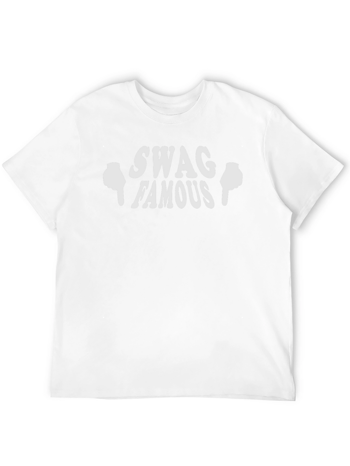 Swag Famous Black Graphic T-Shirt