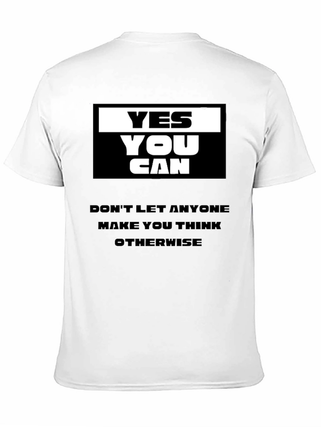 Yes You Can Black Graphic T-Shirt