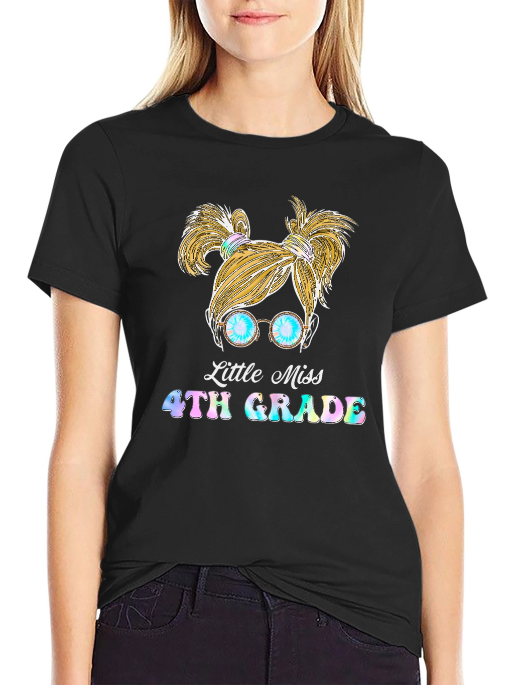 Little Miss 4th Grade Graphic Tee
