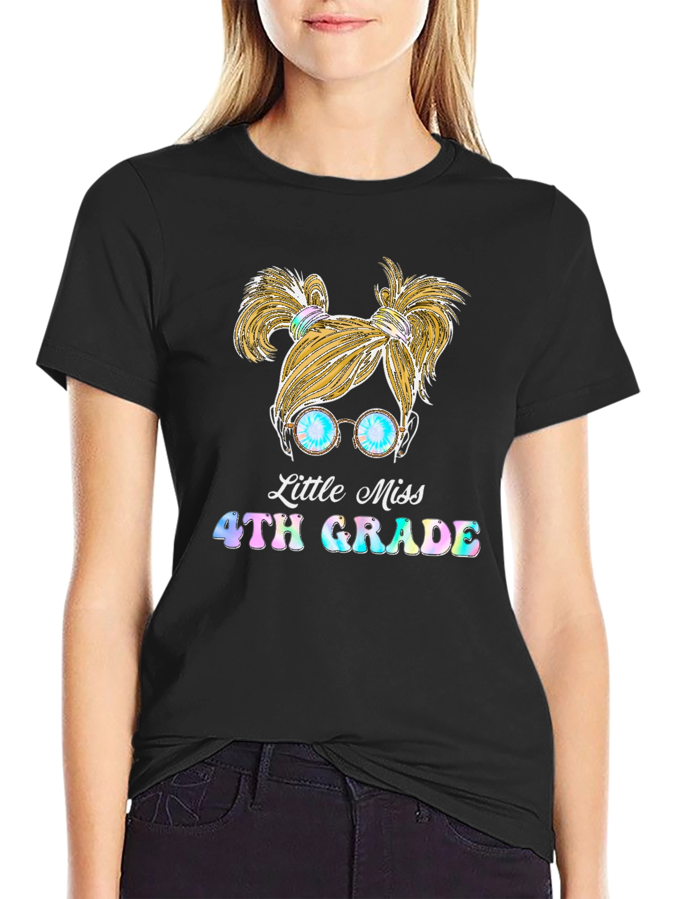 Little Miss 4th Grade Graphic Tee