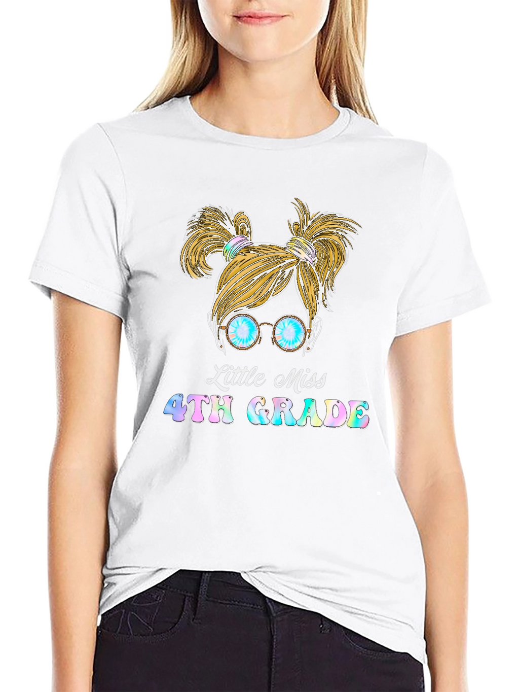 Little Miss 4th Grade Graphic Tee