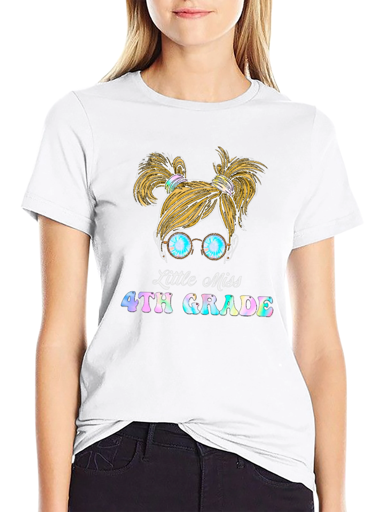 Little Miss 4th Grade Graphic Tee