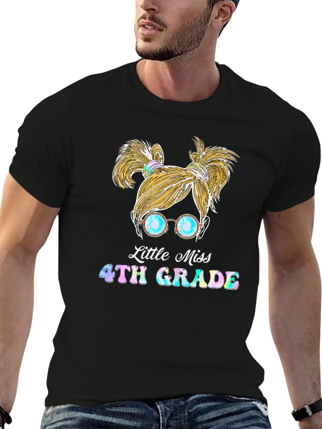 Little Miss 4th Grade Graphic Tee