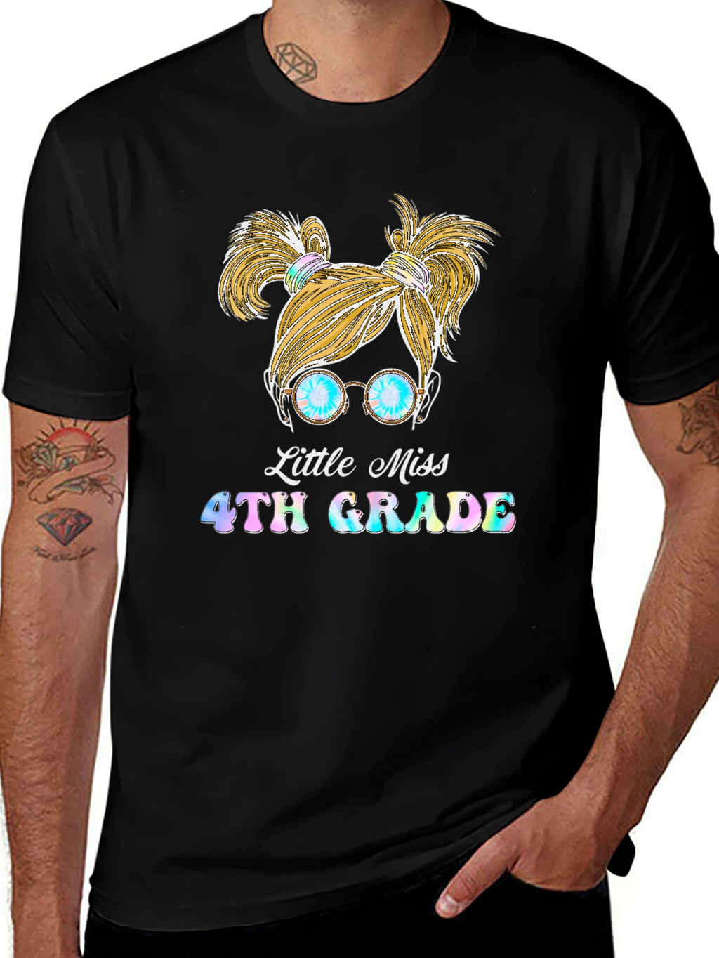 Little Miss 4th Grade Graphic Tee