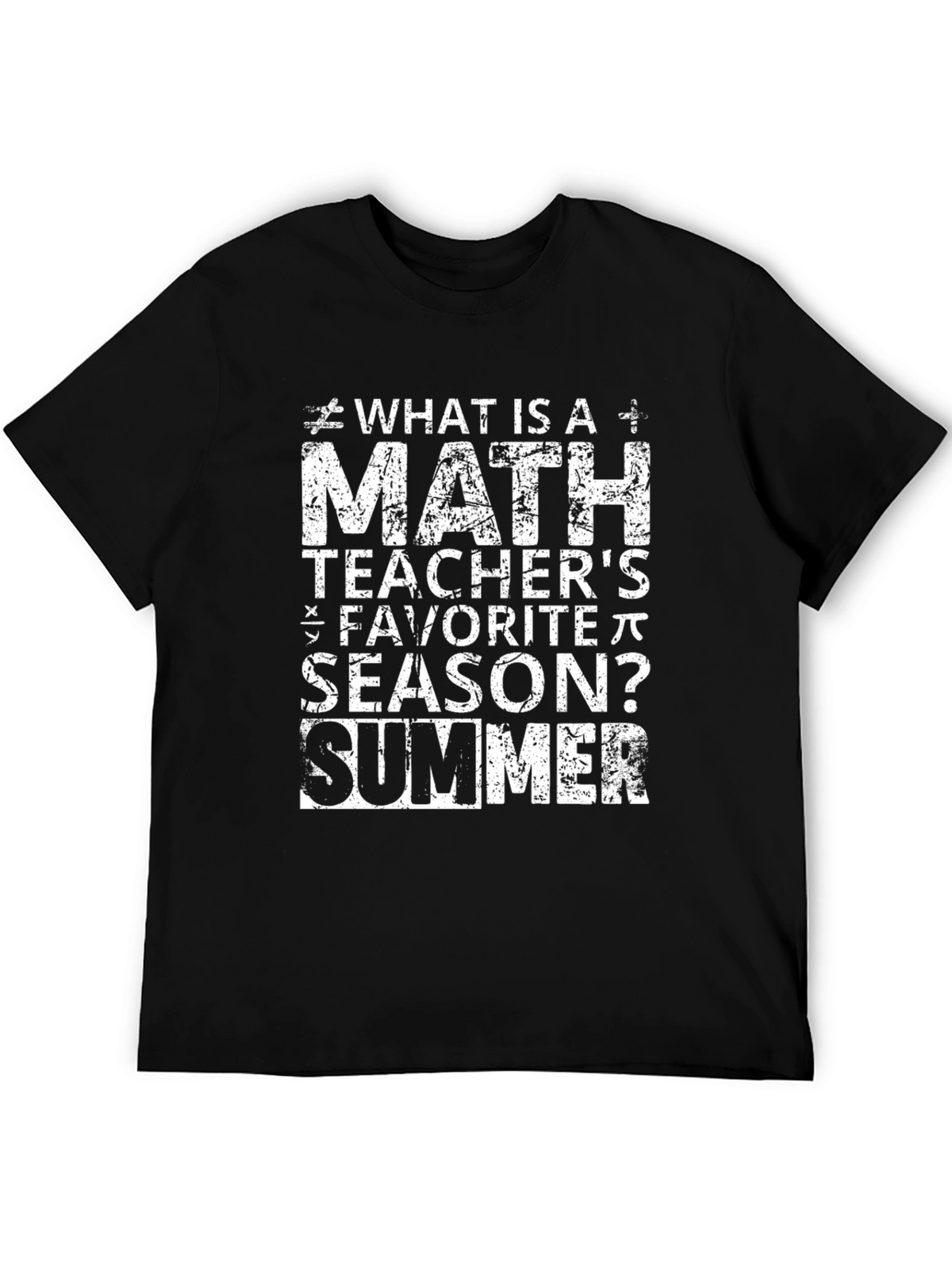 Math Teacher Summer T-Shirt - Funny Gift