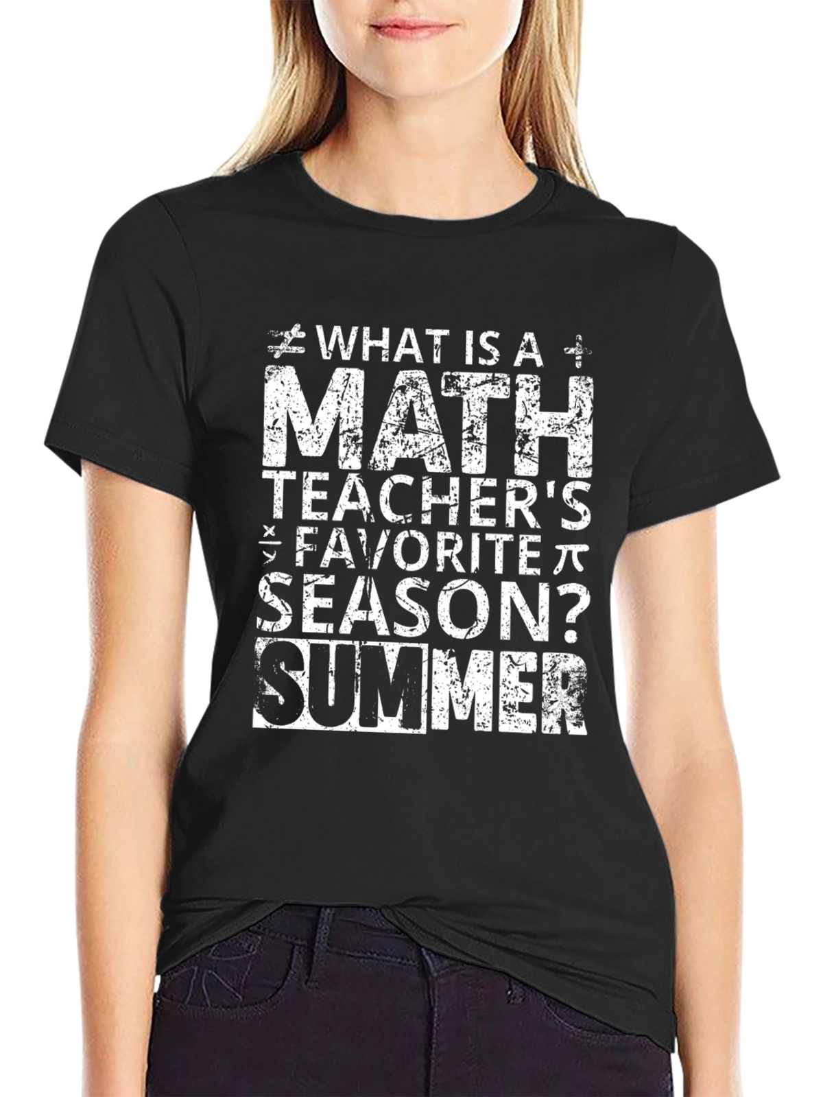 Math Teacher Summer T-Shirt - Funny Gift