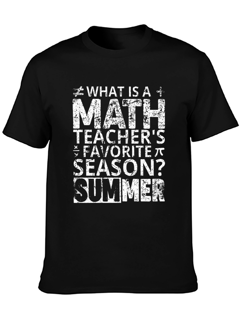 Math Teacher Summer T-Shirt - Funny Gift