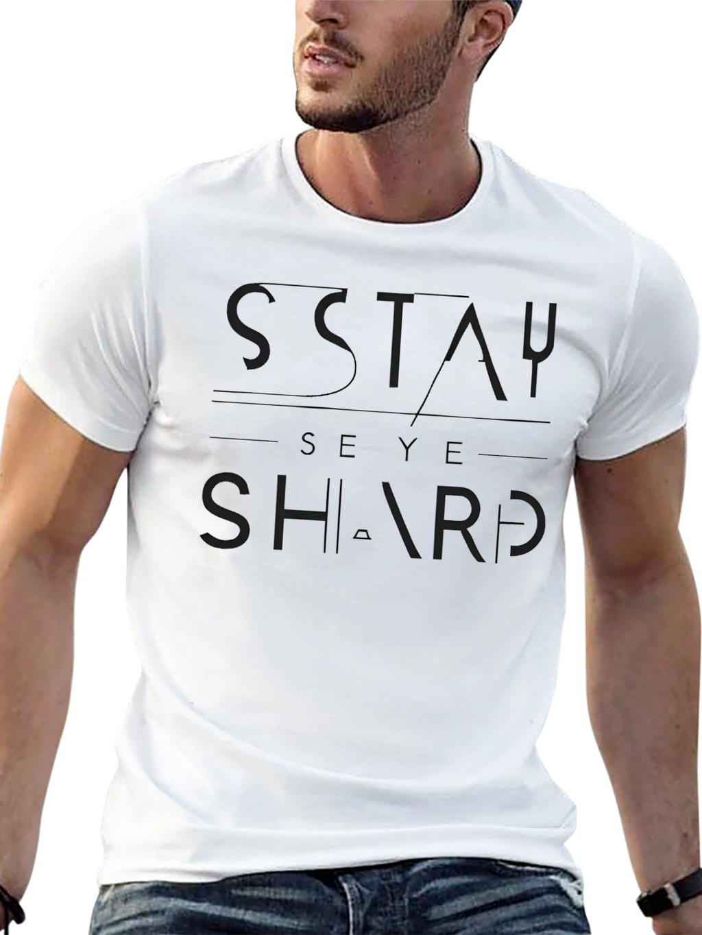 Stay Eye Sharp Graphic Tee - Black
