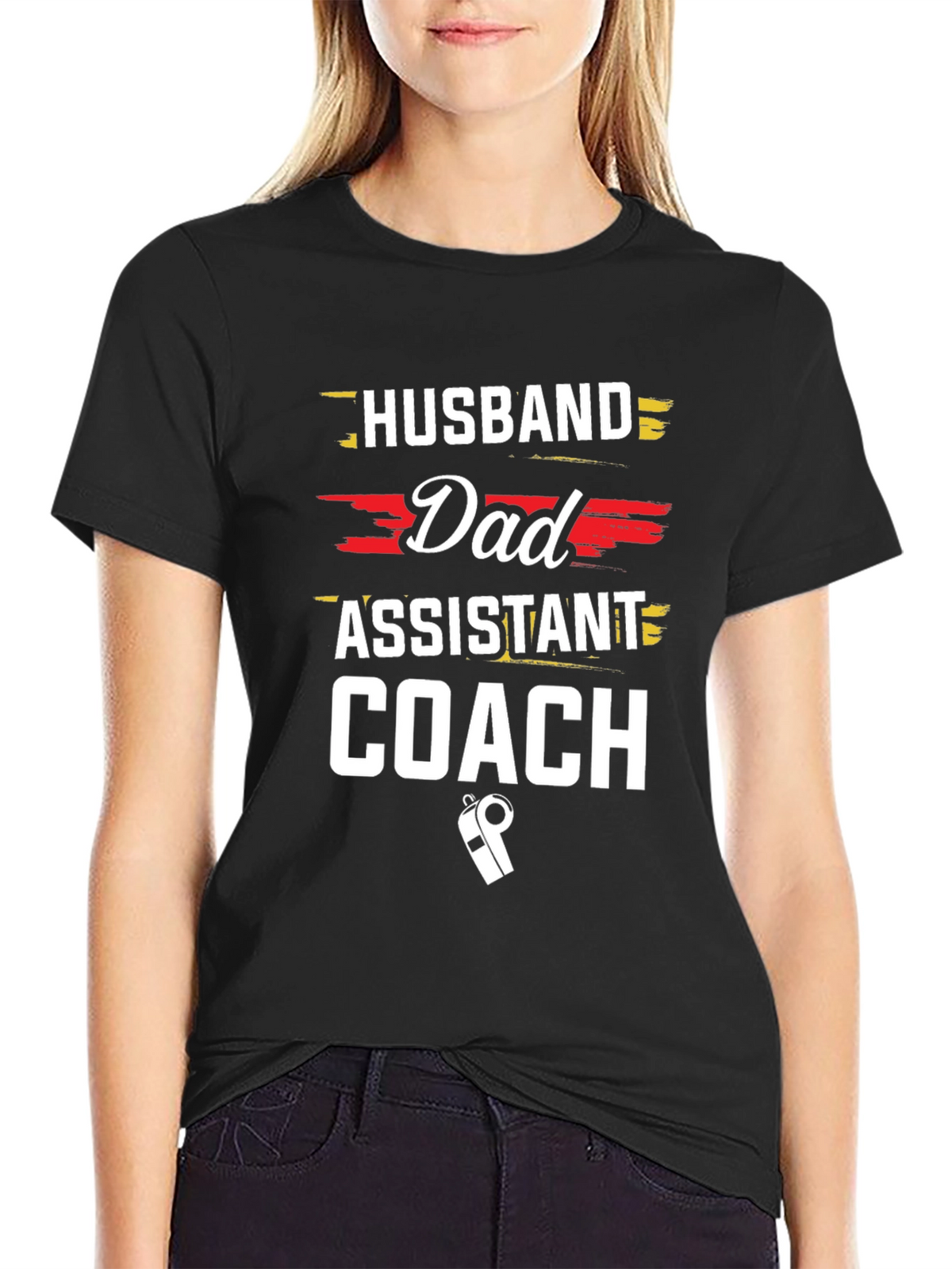 Husband Dad Assistant Coach Graphic Tee