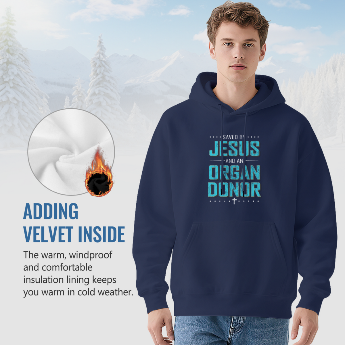 Saved By Jesus & An Organ Donor Hoodie