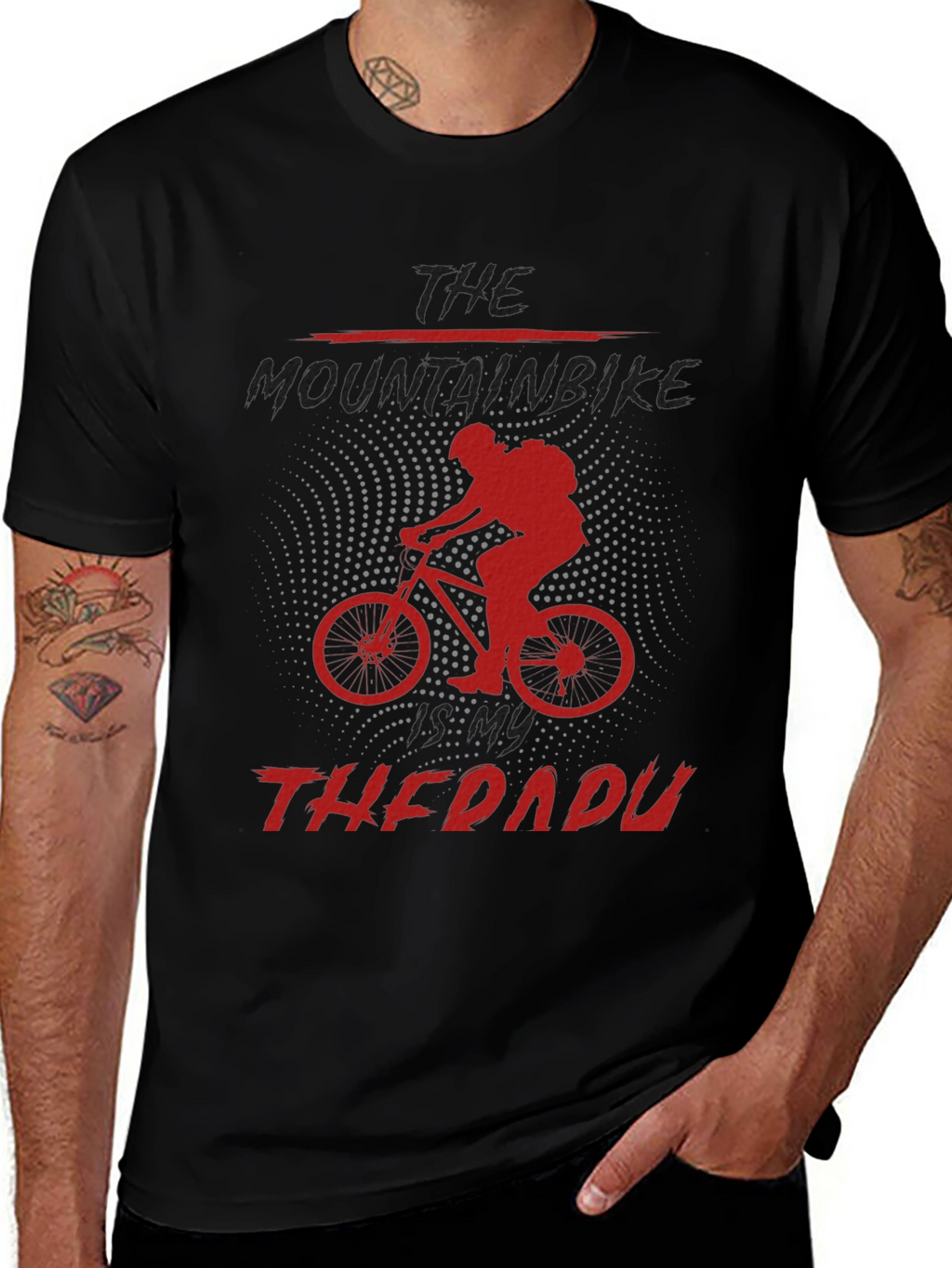 Mountain Bike Therapy Graphic Tee - Black
