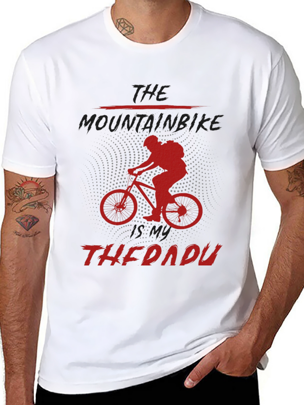 Mountain Bike Therapy Graphic Tee - Black