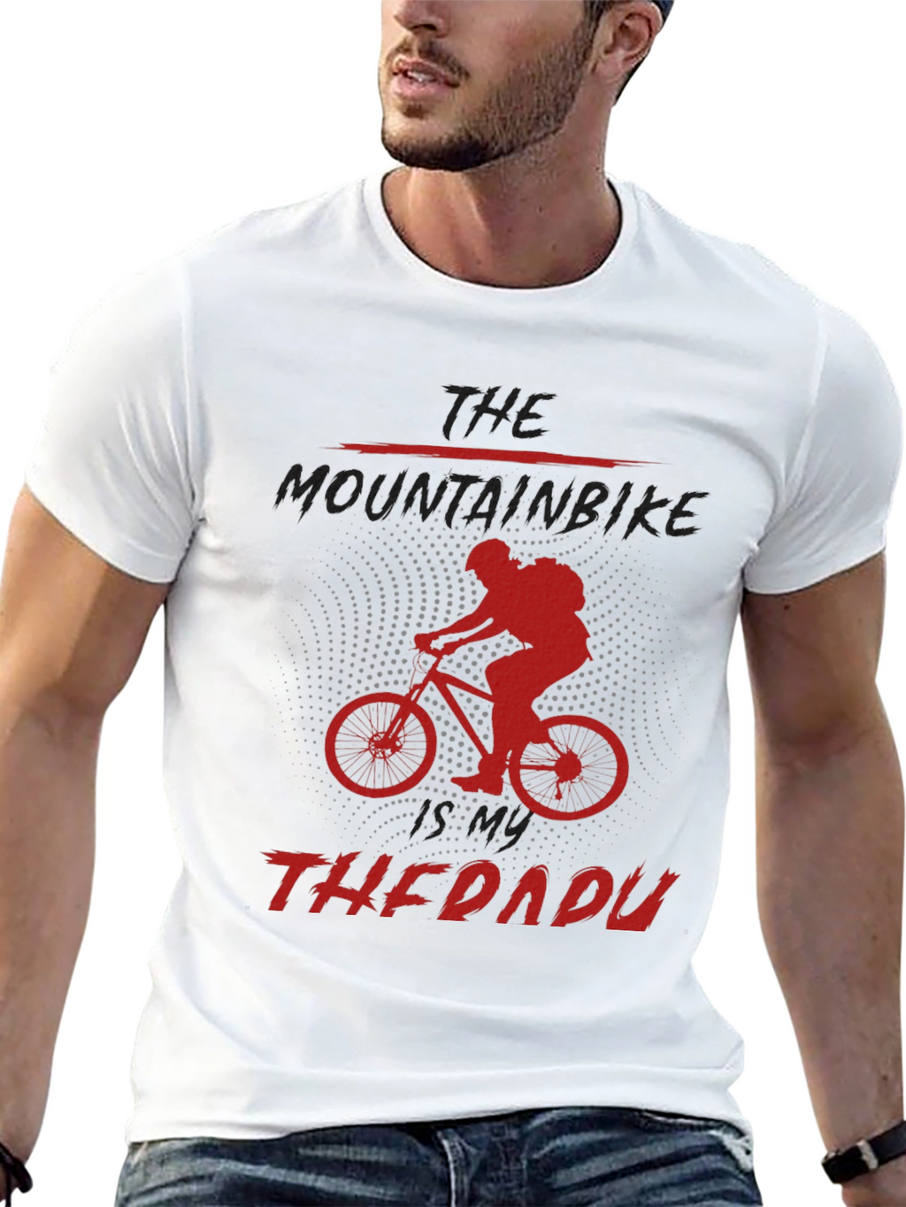 Mountain Bike Therapy Graphic Tee - Black
