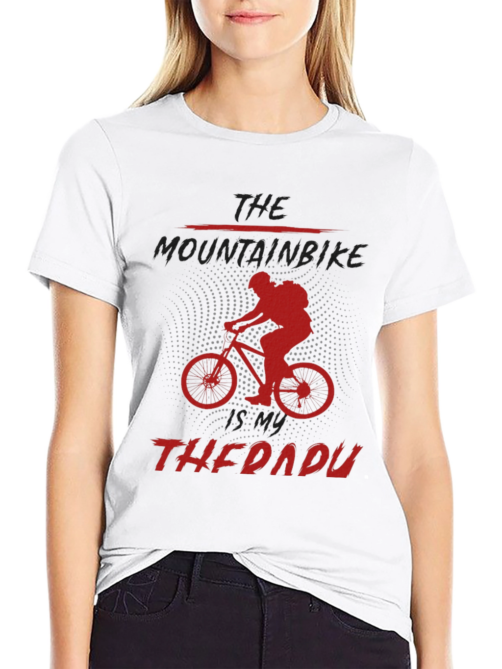 Mountain Bike Therapy Graphic Tee - Black