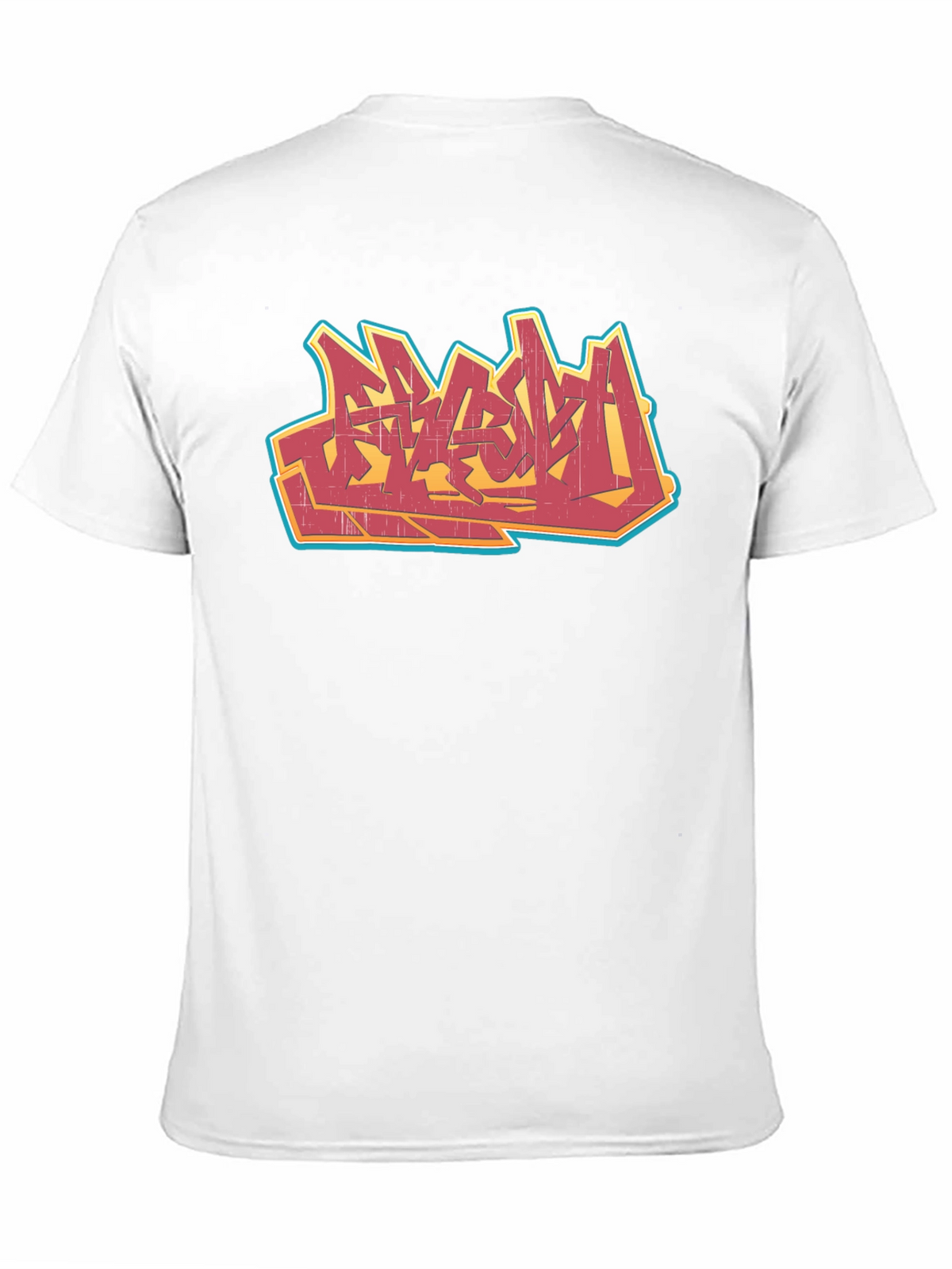 Urban Graffiti Graphic Tee - Black Cotton T-Shirt