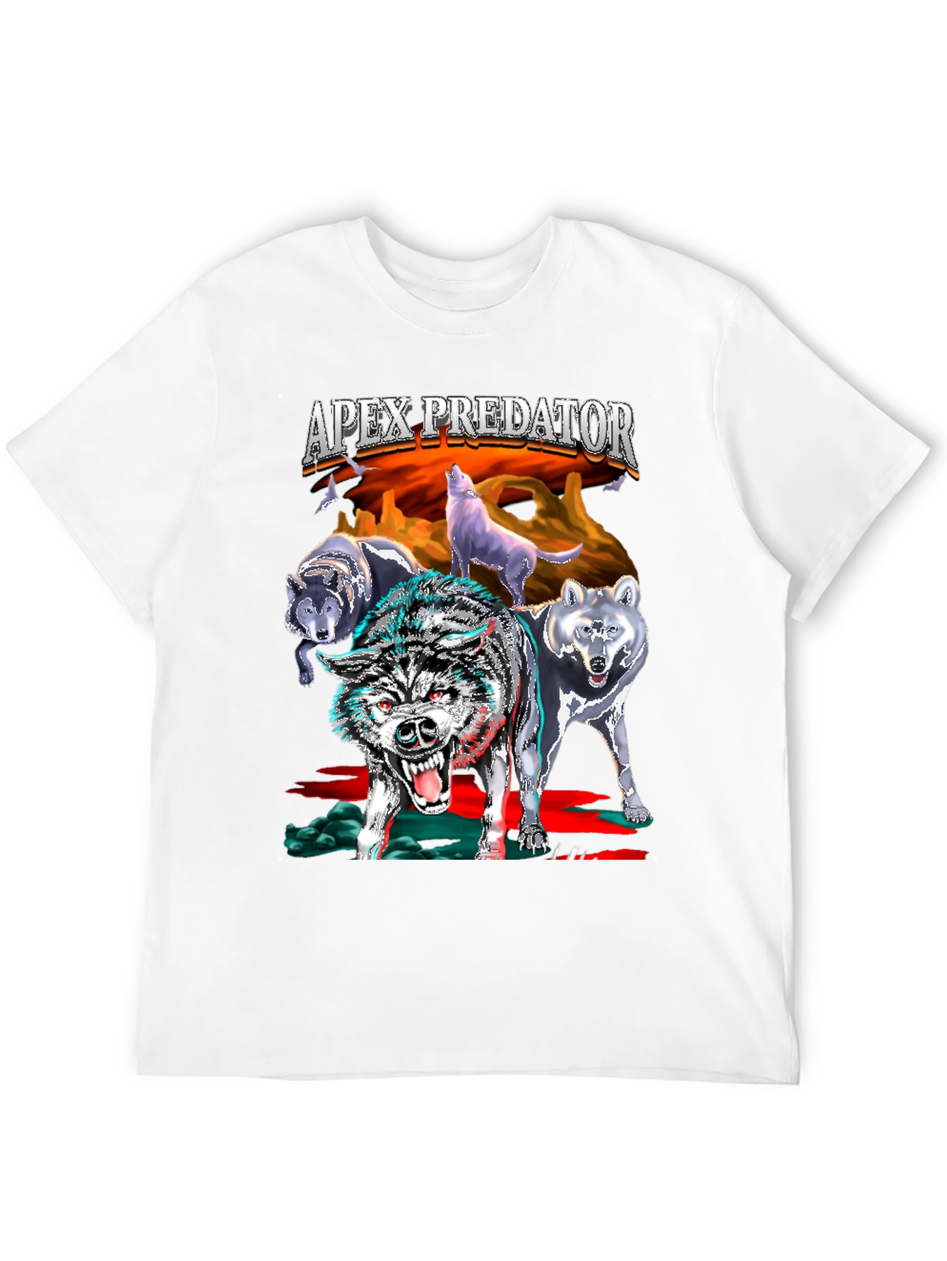 Apex Predator Wolf Pack Black T-Shirt