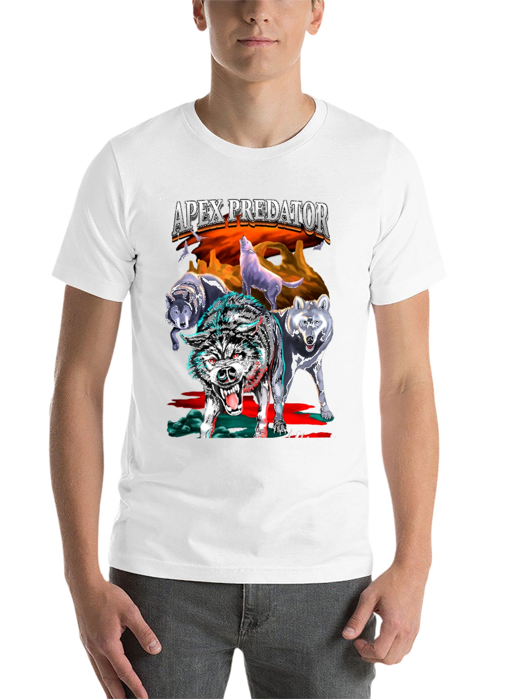 Apex Predator Wolf Pack Black T-Shirt