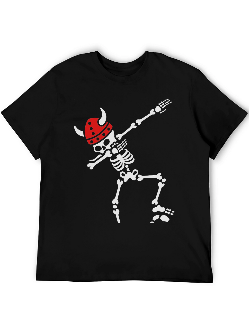 Skeleton Viking Dab Black T-Shirt