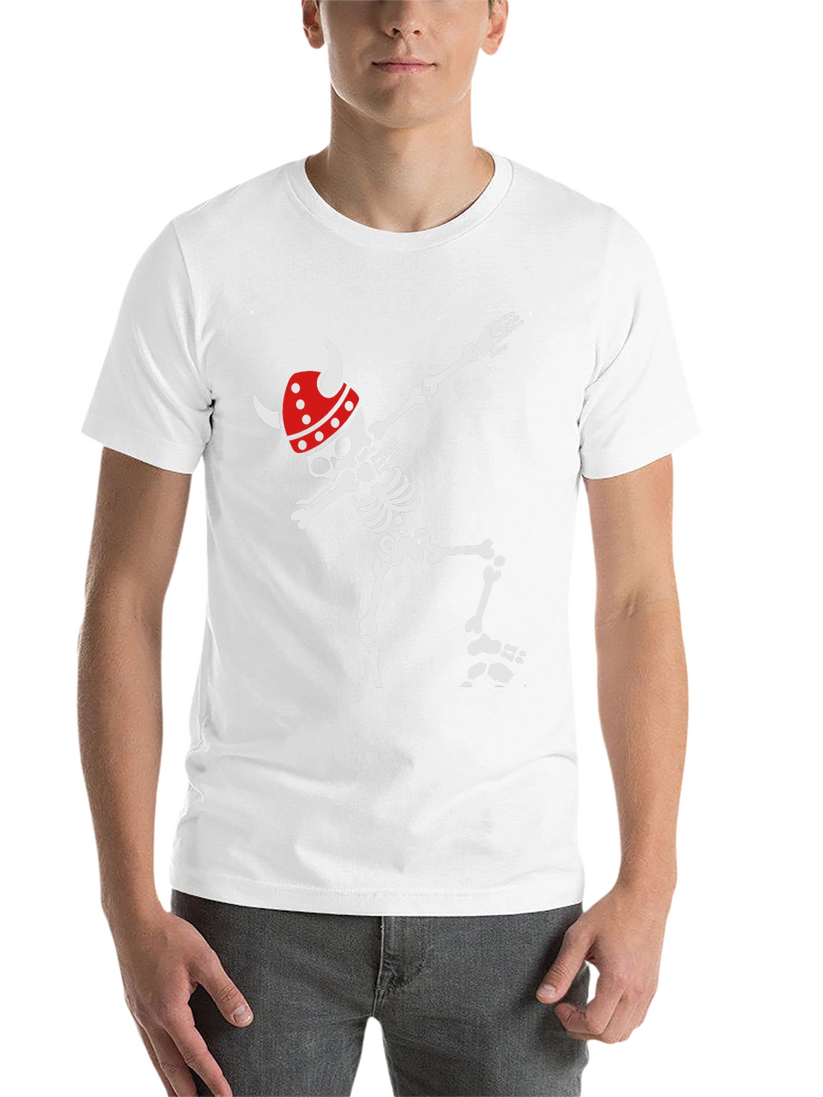 Skeleton Viking Dab Black T-Shirt