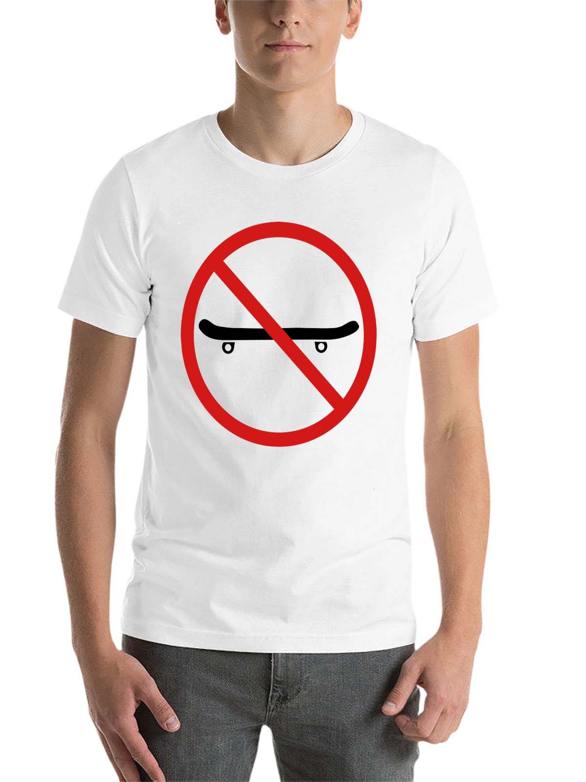 No Skateboarding Black T-Shirt