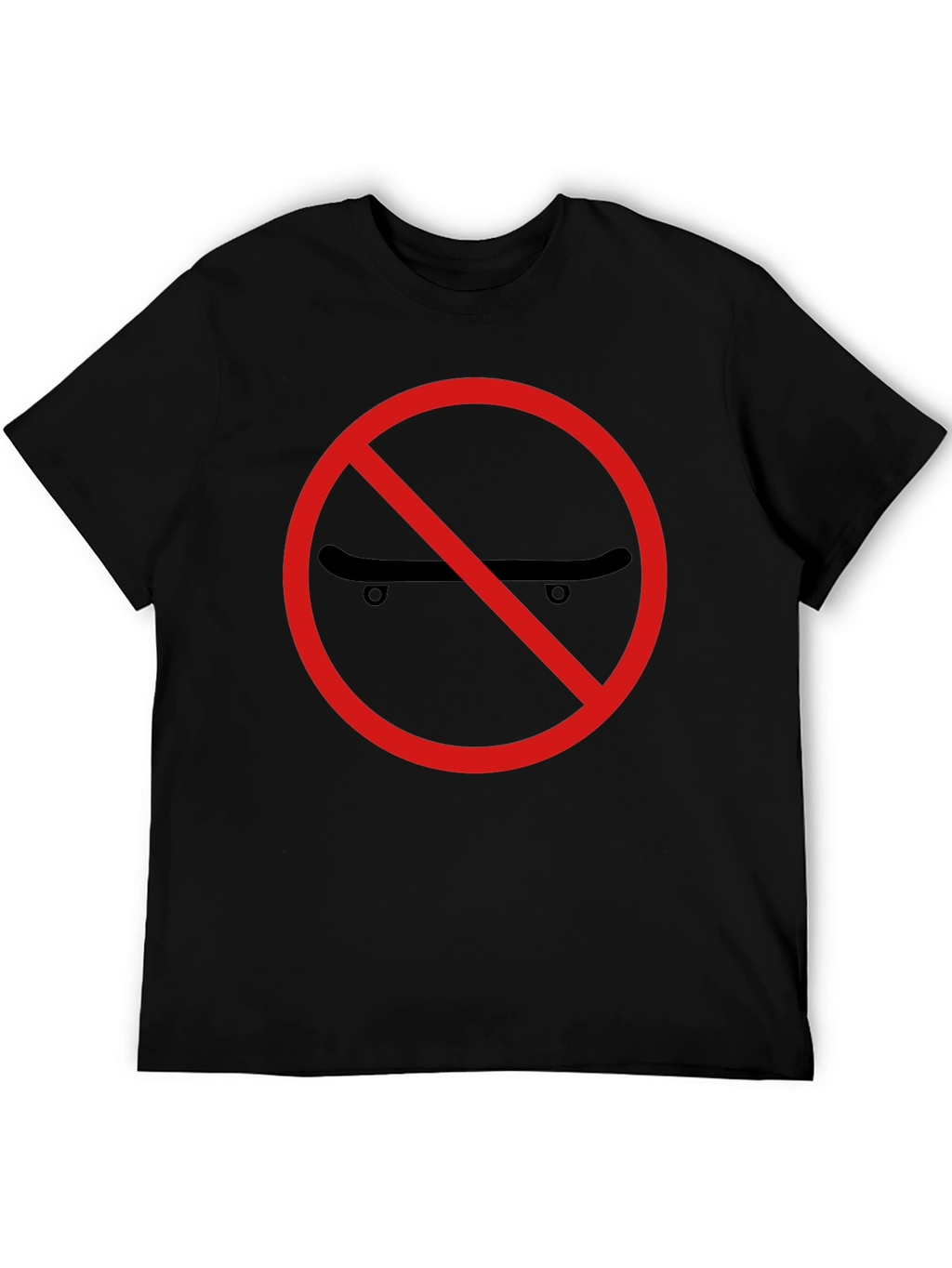 No Skateboarding Black T-Shirt