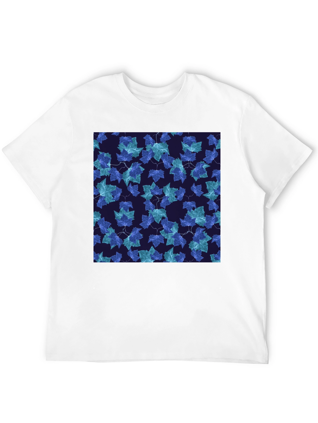 Leaf Pattern T-Shirt - Stylish Casual Wear