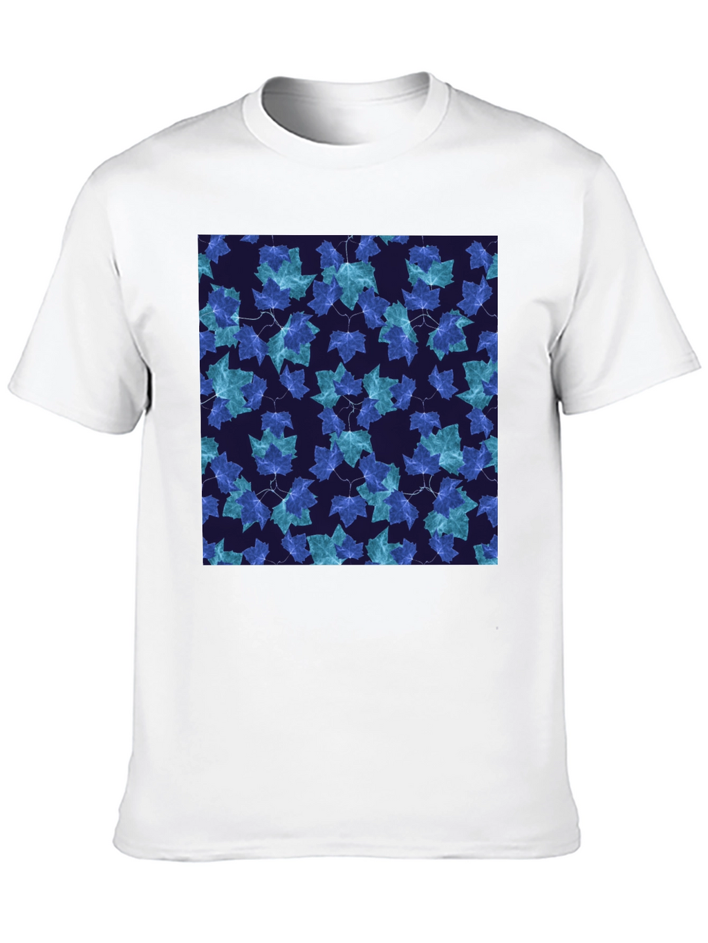 Leaf Pattern T-Shirt - Stylish Casual Wear