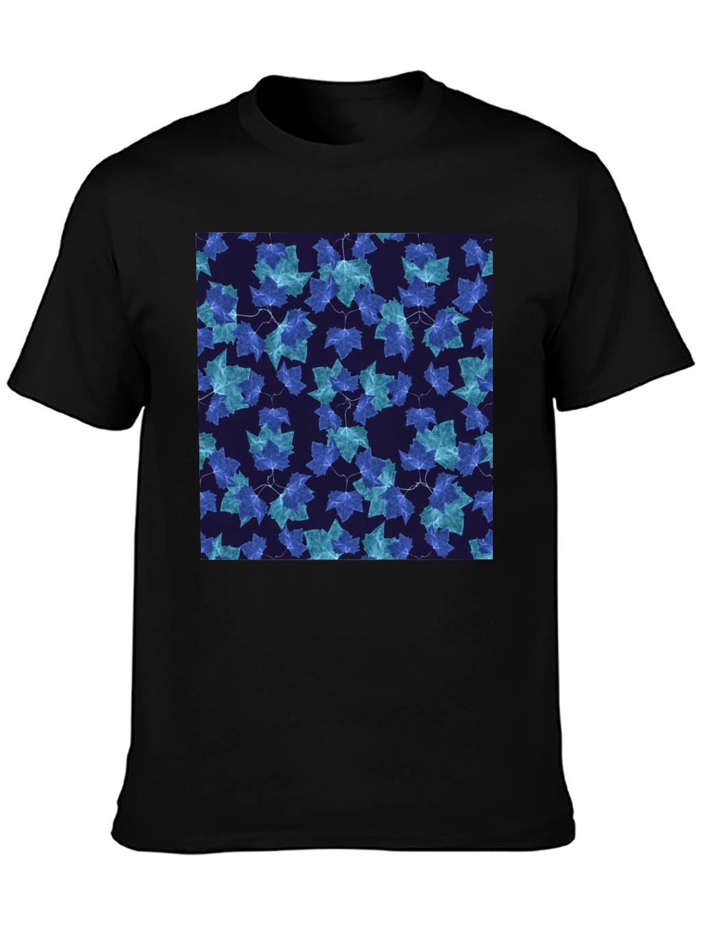 Leaf Pattern T-Shirt - Stylish Casual Wear