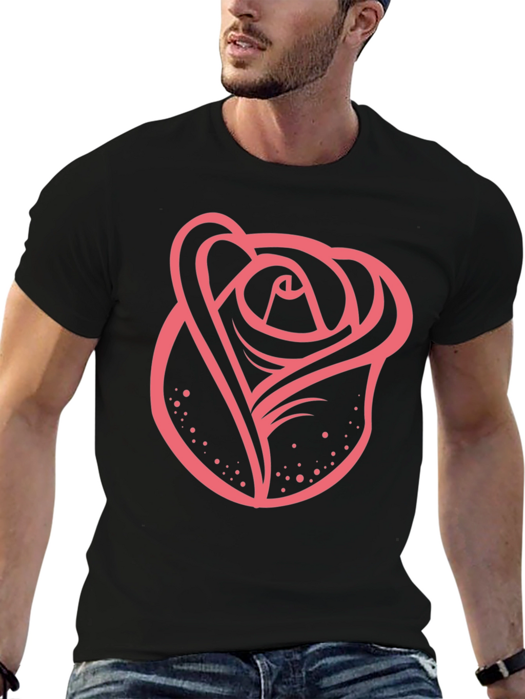 Rose Graphic T-Shirt - Bold Stylish Design