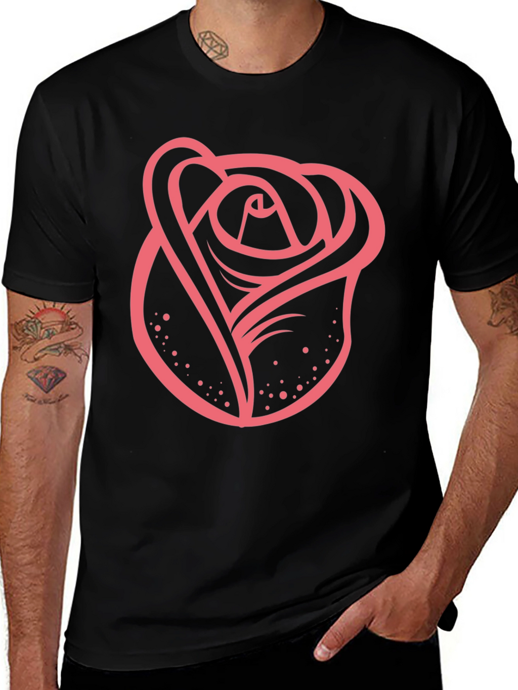 Rose Graphic T-Shirt - Bold Stylish Design