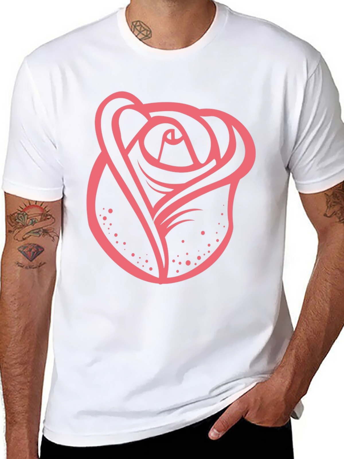 Rose Graphic T-Shirt - Bold Stylish Design