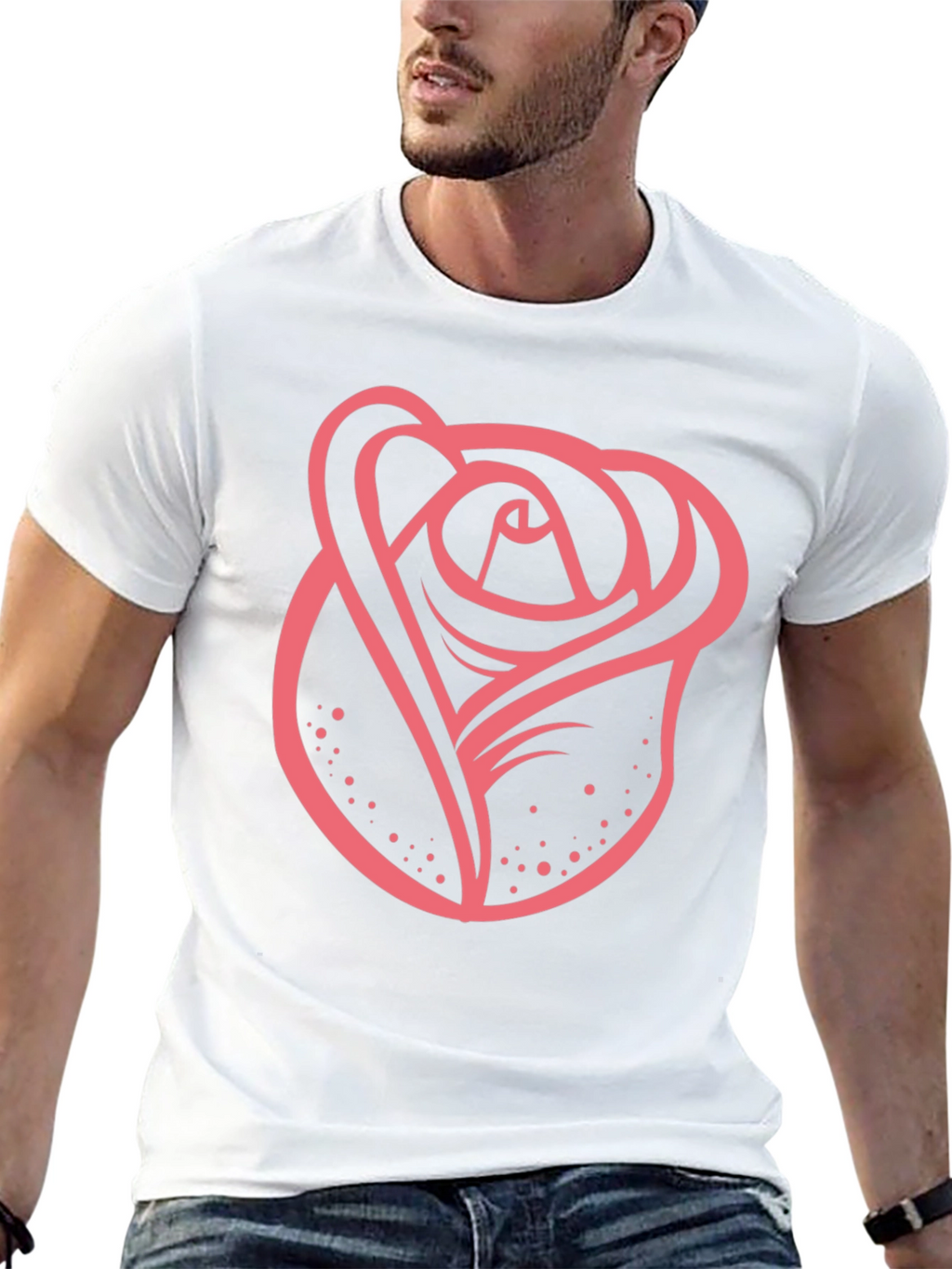 Rose Graphic T-Shirt - Bold Stylish Design